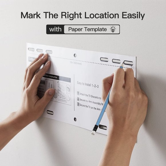 Pipishell TV Wall Mount Full Motion for Most 37-75 Inch LED LCD OLED TVs, Wall B - Picture 6 of 6